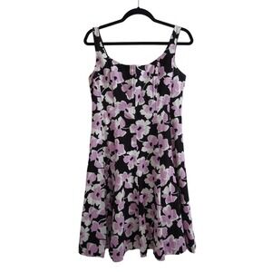 Nine West Floral Dress 8 Cottagecore Coquette Fit‎ & Flare Spring Wedding Guest